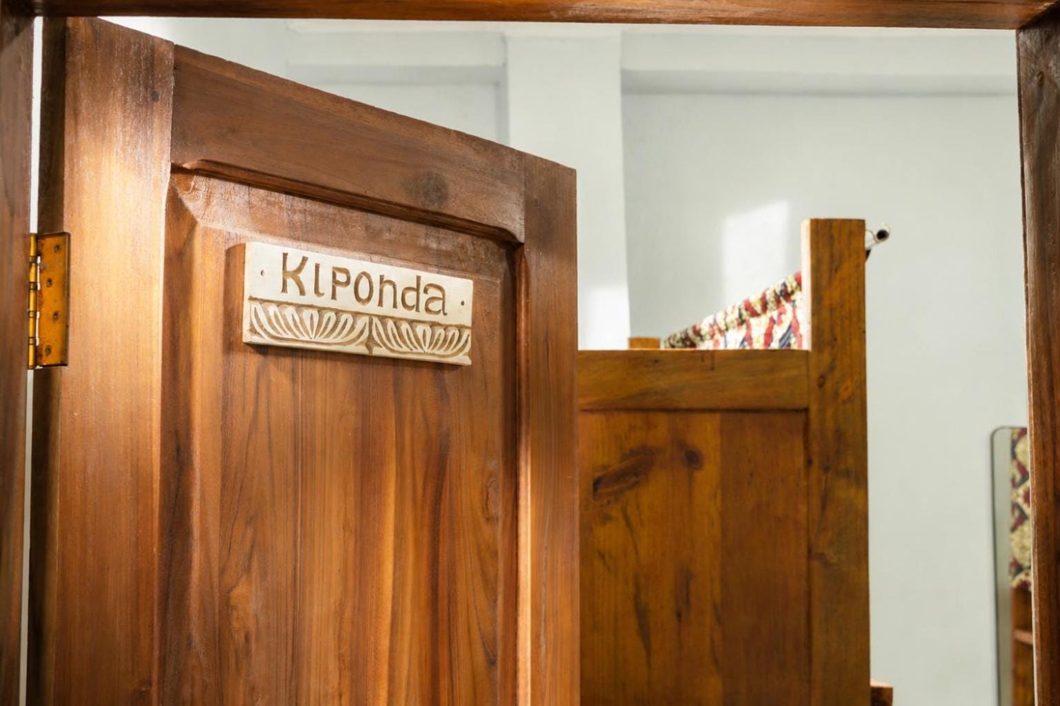 the Kiponda door seen from inside the room